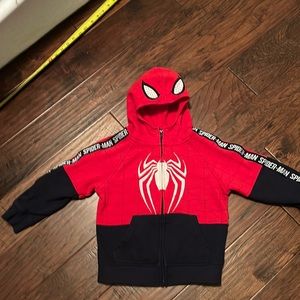 Spider-Man Full Zip Hoodie. Size 5